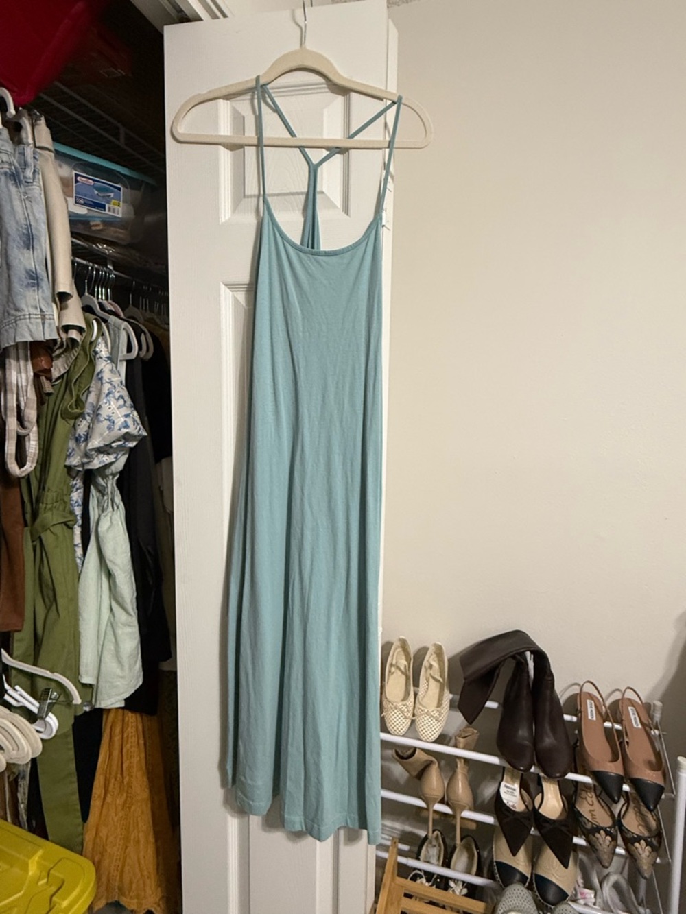 Zara Light Blue Strappy Maxi Dress